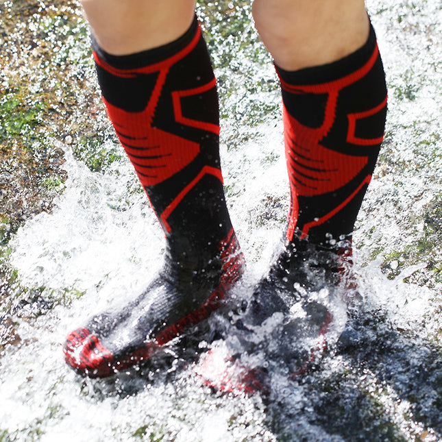 Long tube waterproof socks hiking wading outdoor camping skiing adventure mountaineering warm breathable waterproof socks