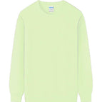 Round neck-light green / S
