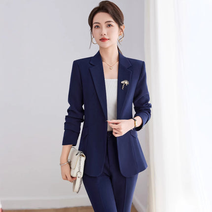 High-end Suit suit Women's Spring Wear Elegant Work Clothes Beauty Salon Business Wear Dress Jewelry Store Front Desk Work Wear