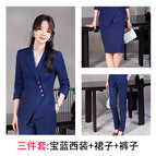 Sapphire suit + skirt + pants / S