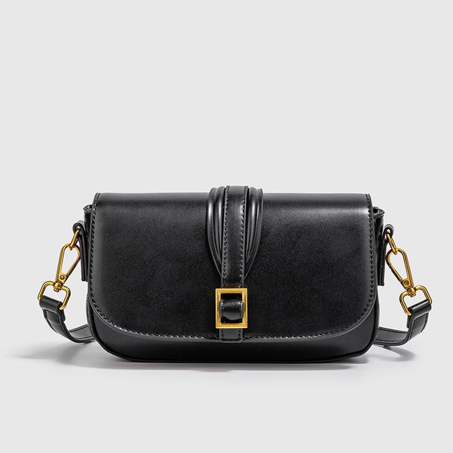 Z Brand Women's Tofu Bag, Green Classic Buckle Design, Shoulder and Crossbody Bag, Mini Versatile Small Square Bag, Simple Style