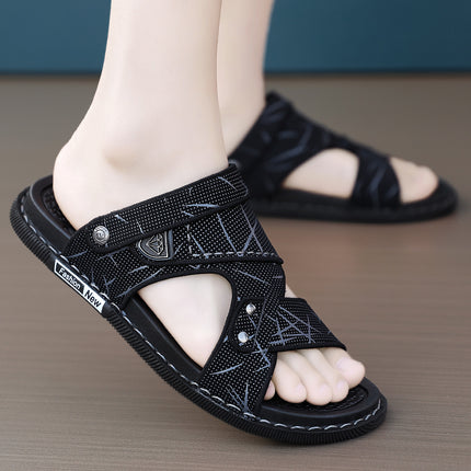 Vietnamese Slippers for Men, Summer Outdoor Wear, Wear-Resistant, Suitable for Work, Driving, and Outdoor Beach Use