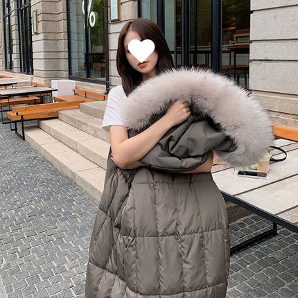 Parka for Women 2025 Winter New Thickened Warm Workwear Cotton Coat Loose Cotton Jacket Versatile Waist-Cinching Hooded Outerwear