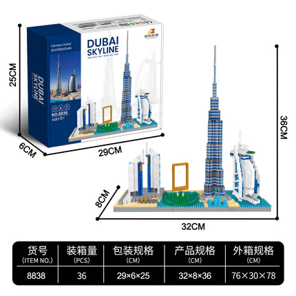 [Cross-border building blocks] Big Ben Louvre Statue of Liberty Model Handmade Educational Toys Puzzle Wholesale