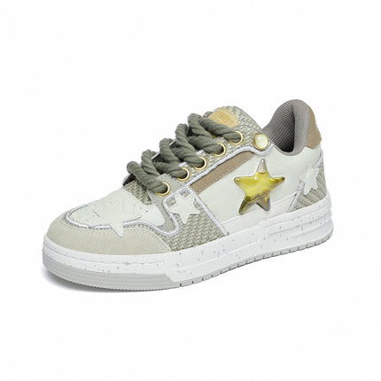 West Lake Longjing board shoes Star Shoes Fashion Brand sneaker 2023 autumn and winter New retro platform casual sneaker men