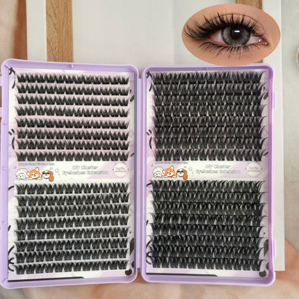 European and American Popular Wm 12 Amazon DIY Self-Grafting Set False Eyelashes European and American Thick New Cross-Border False Eyelashes