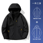 Ygnz-ky09a men's knight black [three-in-one/removable liner] / M