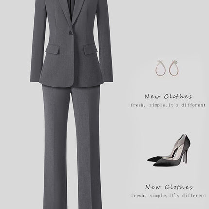 New High-Quality Tailcoat Set, Women's Business Office Jacke