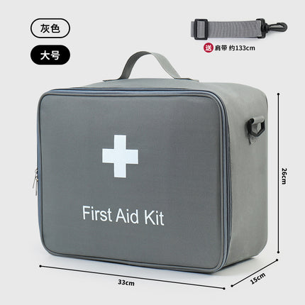 Family Medicine Box Large Capacity Crossbody First Aid Medicine Box Medical Bag Carry-on Travel Rescue Medicine Storage Bag