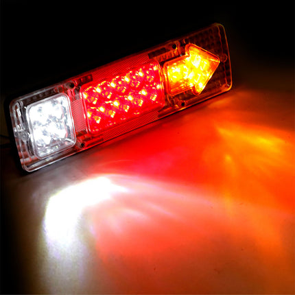 24V 19Led Truck and Van Red and Yellow Dual-Color Electronic Rear Tail Light 131Led Tail Light Truck Light Arrow Tail Light