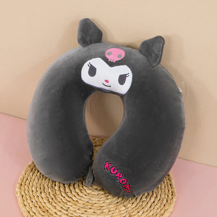 Neck Pillow Travel Memory Foam U-shaped Pillow Cartoon Gift Sponge Sleeping Neck Pillow Embroidery Slow Rebound Nap Pillow