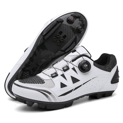 2023 Cross-border New Road Self-locking Riding Shoes Hard Sole Mountain Bike Shoes Power Bicycle Lock Shoes Men's Riding