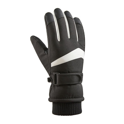 Winter ski gloves men and women warm outdoor riding motorcycle mountaineering thickened waterproof windproof cold-proof gloves A3HX