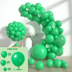Green balloon suit 100PCS (send glue point ribbon balloon chain)