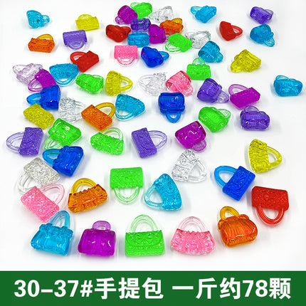 Cartoon Doll Puppy Children's Gem Toy Handmade Creative Jewelry Ornaments Kindergarten Gift Doll Machine Accessories