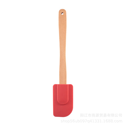 Silicone Large Scraper Special Wooden Handle Baking Silicone Kitchen Tool Cake Homemade Handmade Dessert