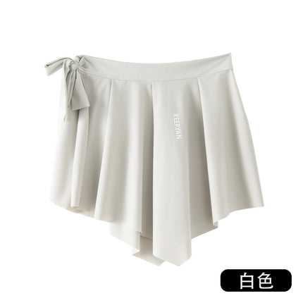 Yoga Pants Covering Skirt 2024 New Fart Curtain Women's One-piece Hip Covering Skirt Cover Fitness Dance Base Half-length Apron