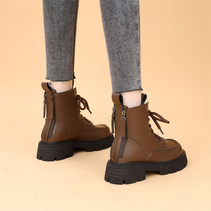 Wool Cold Resistant Snow Boots Women's 2024 Winter New White fleece-lined Thickened Waterproof Cotton Shoes Thick Bottom Slim Look Ankle Boots