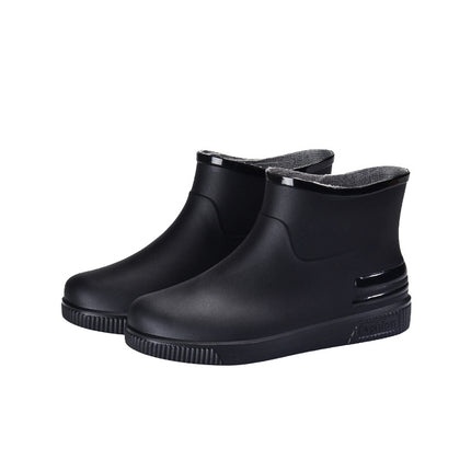 Cross-Border Hot-Selling Women's Rain Boots, Women's Short Outer Water Shoes, Warm Low-Cut Rain Boots, Waterproof Boots, Rubber Shoes, Overshoes Wholesale