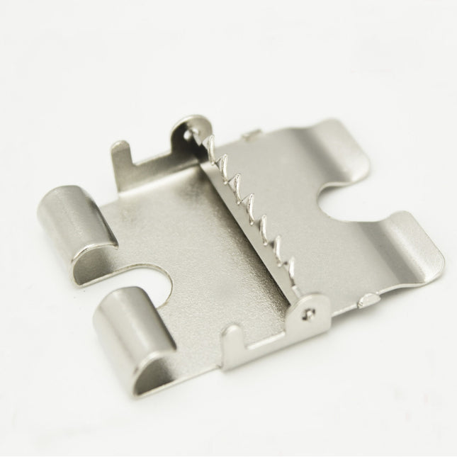 Belt head connection iron clip plate buckle multi-purpose clip pin buckle belt accessories 40mm smooth buckle belt linker