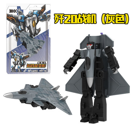 BKK alloy deformation robot train high-speed rail engineering bus dinosaur green leather train King Kong BKK children's toys