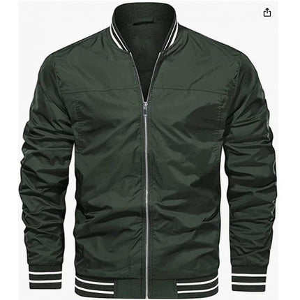 Men's Jacket Light Windbreaker Bomber Jacket Windproof Casual Jacket Coat European Size Amazon AliExpress