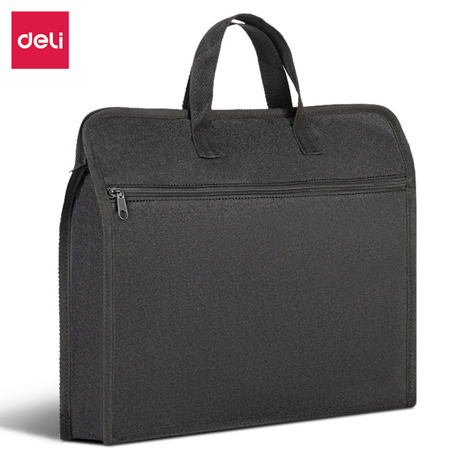 Deli 63753 office briefcase business men and women file bag business bag/file bag handbag information bag