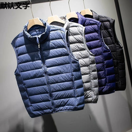 fleece-lined Cotton Horse Clip Men's Fashionable Lightweight Plus Size Plus Size Men's Vest Winter Vest Shoulder Waiver Outer Wear Vest