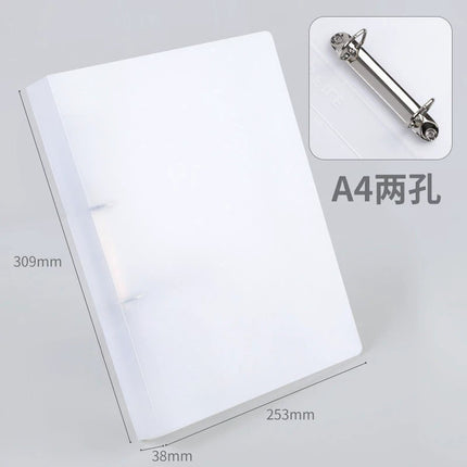 Qian Heng CY0362 folder 2 hole D-clip plastic pp folder A4 file bag storage box binder wholesale