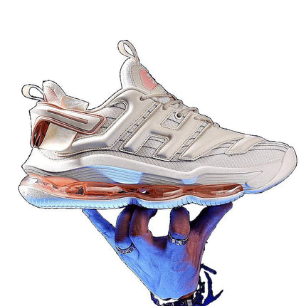 Basketball Shoes Men's Full-Length Air Cushion Trendy Sports Shoes Men's Shoes Spring Breathable Sports Shoes Men's Height-Increasing Youth Shoes