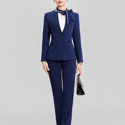 Professional suit Women's Autumn High-end Fashion Temperament Hotel Front Desk Women's Work Clothes Beauty Salon Jewelry Store Tooling
