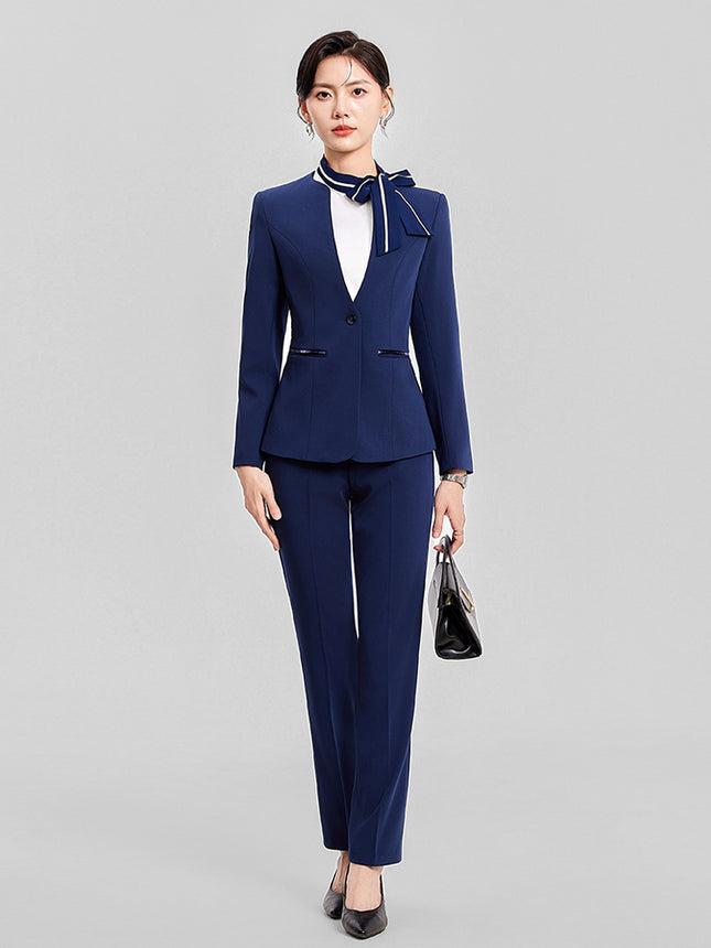 Professional suit Women's Autumn High-end Fashion Temperament Hotel Front Desk Women's Work Clothes Beauty Salon Jewelry Store Tooling