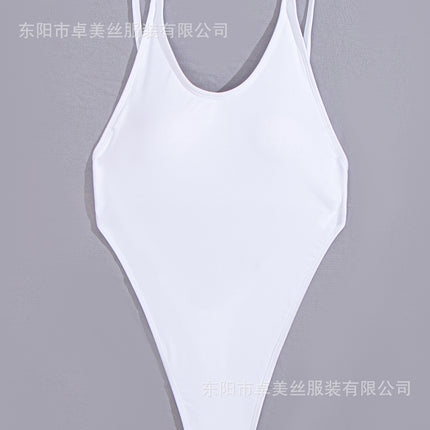 2024 New Hot Backless Bikini Tight Body Suit Cross-border European and American Hot Swimwear Women's Sexy