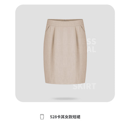 High Cost-Performance Straight-Leg Dress Pants for Men and Women, Business Formal Short Skirts, High-Waisted Work Pants