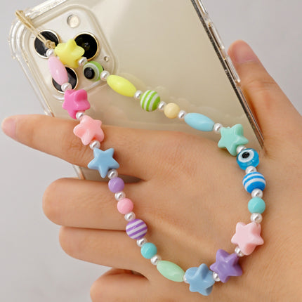 Factory direct supply handmade beaded mobile phone lanyard bluetooth speaker lanyard flashlight fan selfie stick U disk sling