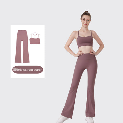 [in Stock] Ld Speaker Y-Shaped Vest Set Long Sleeve Women's Slim Fit Jacket Stretchy Sports Yoga Wear