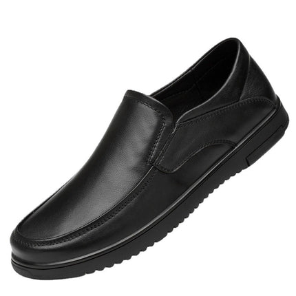 Men's First-Layer Leather Shoes, Business Formal Wear, Men's Middle-Aged Soft-Soled Cowhide Dad Shoes, Summer Breathable Lace-Up Genuine Leather Men's Shoes