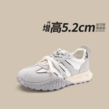Genuine Leather Retro German Training Shoes for Women 2025 New Spring and Summer Thin Breathable Ballet Forrest Gump Shoes Yellow Casual Sports Shoes