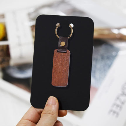 7.5*12cm key chain packing card Kraft paper card diy jewelry display cardboard key ring retail label