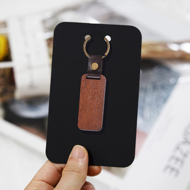 7.5*12cm key chain packing card Kraft paper card diy jewelry display cardboard key ring retail label