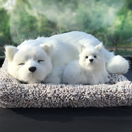 Car Ornaments Car Internet Red Car Interior Ornaments Female Dog Simulation Interior Ornaments Car Ornaments Central Console Men