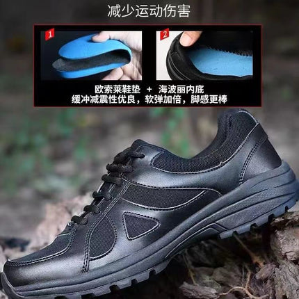 Genuine New Training Shoes Men's Summer Firefighting Shoes Black Physical Training Shoes Special Training Shoes Labor Protection Shoes Rubber Shoes