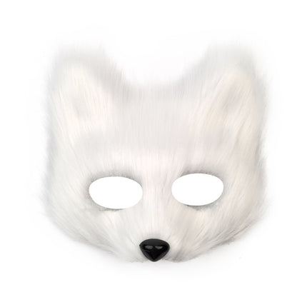 Fox Mask suit Plush Hand-made Animal Tail Gloves Tail Halloween Party Cat Animal Cos Props