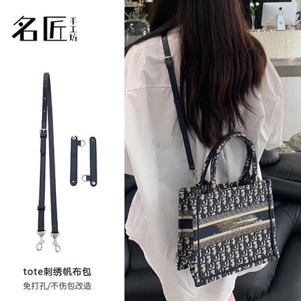 Famous craftsman for D Otote bag with embroidery presbyopia canvas bag shoulder strap tote bag transformation crossbody strap single buy