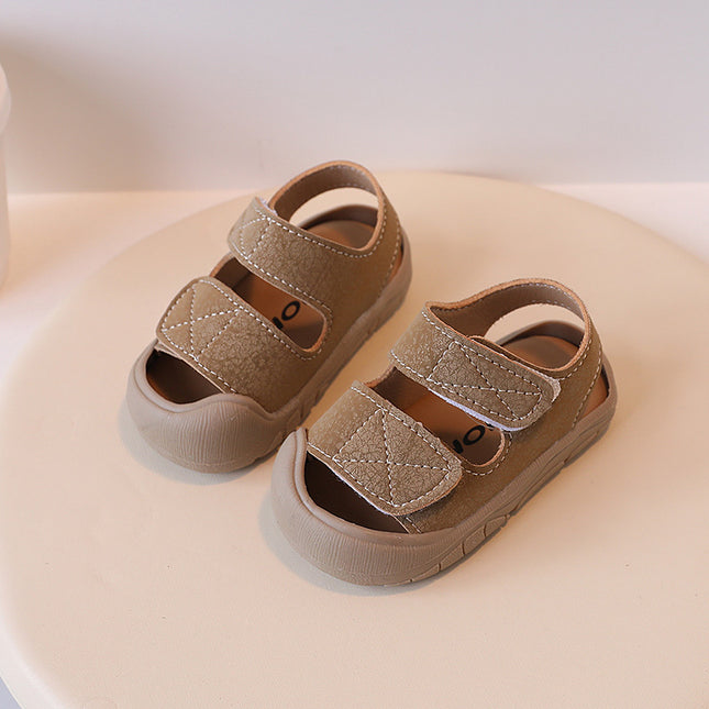 Baby Toddler Sandals Soft Sole Anti-Collision Velcro Unisex 1-3 Years / Sandales Bébé Semelle Souple Anti-Collision Velcro Mixte 1-3 Ans