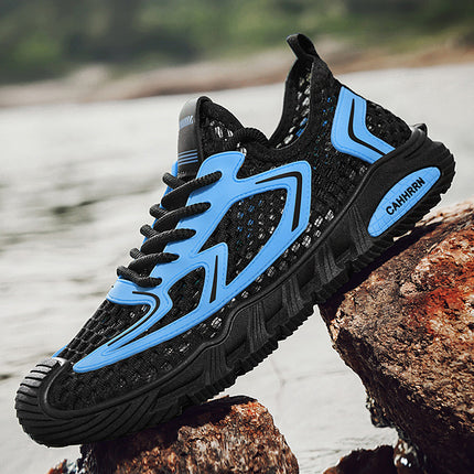 Air-Conditioned Shoes, Ultra-Light Outdoor Large Size Breathable Hollow Large-Eye Mesh Sports Shoes, Casual Dad Shoes, Men's Designer Models