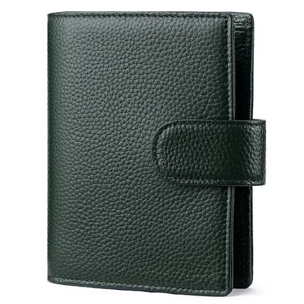 Litchi Pattern A7 Hand Ledger Men's and Women's Wallet Card Holder Multi-Functional Notebook Leather Case Genuine Leather Notepad Protective Cover