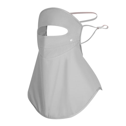 Summer Women's Fully Covered Sun Protection Mask, Anti-Uv Neck Scarf, Cycling Outdoor Face Covering, Breathable, Light and Thin