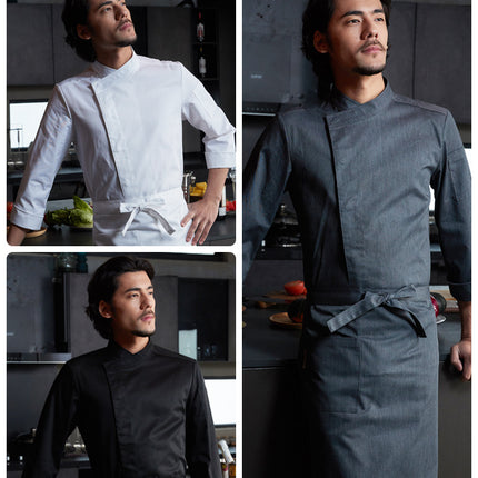 Chef Workwear for Men, Breathable, Suitable for Hotels, Restaurants, and Kitchens, Uniform Set