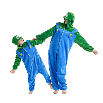 Autumn and Winter Flannel Toilet Edition Animal Cartoon One-piece Pajamas New Clown Performance Warm Home Clothes Mixed Batch